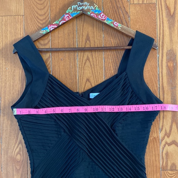 Calvin Klein womens sz 12 black sleeveless midi dress stretchy and sexy. - Picture 11 of 12